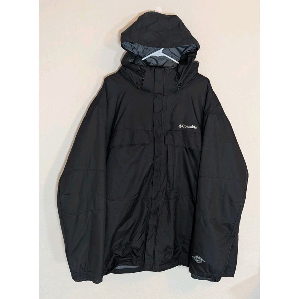 COLUMBIA Omni-Tech 3-in-1 Interchange - Men's Hooded Waterproof Jacket - 4XL